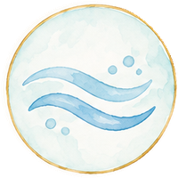 流れる水